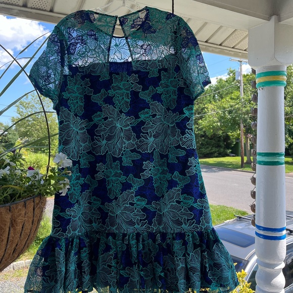 Trina Turk cocktail dress new with tags drop waist cute unfortunately didn’t fit - Picture 4 of 5